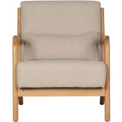 Woood Mark Fauteuil Geweven Stof Naturel - KwaliteitWonen.nl