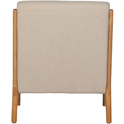 Woood Mark Fauteuil Geweven Stof Naturel - KwaliteitWonen.nl