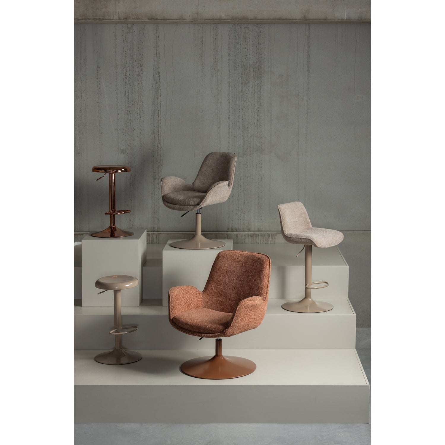 Woood Marten In Hoogte Verstelbare Fauteuil Oranje - KwaliteitWonen.nl