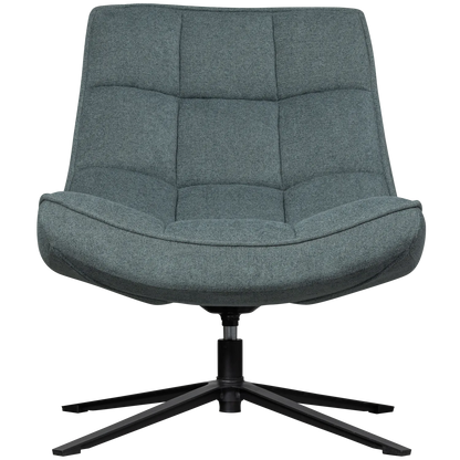 Woood Maudi Draaifauteuil Blauw - KwaliteitWonen.nl
