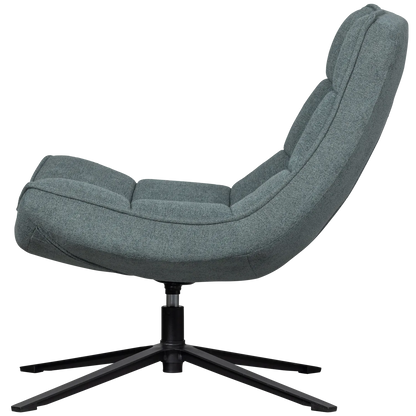 Woood Maudi Draaifauteuil Blauw - KwaliteitWonen.nl