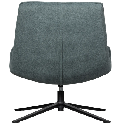 Woood Maudi Draaifauteuil Blauw - KwaliteitWonen.nl