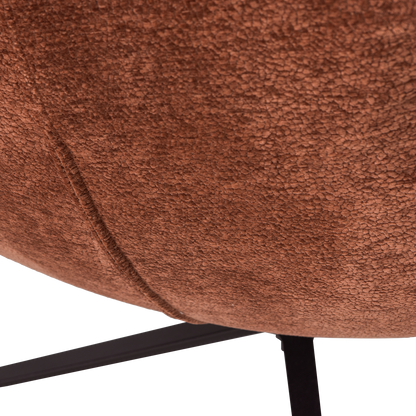 Woood Maudi Draaifauteuil Chenille Structuur Bruin-Kwaliteitwonen.nl