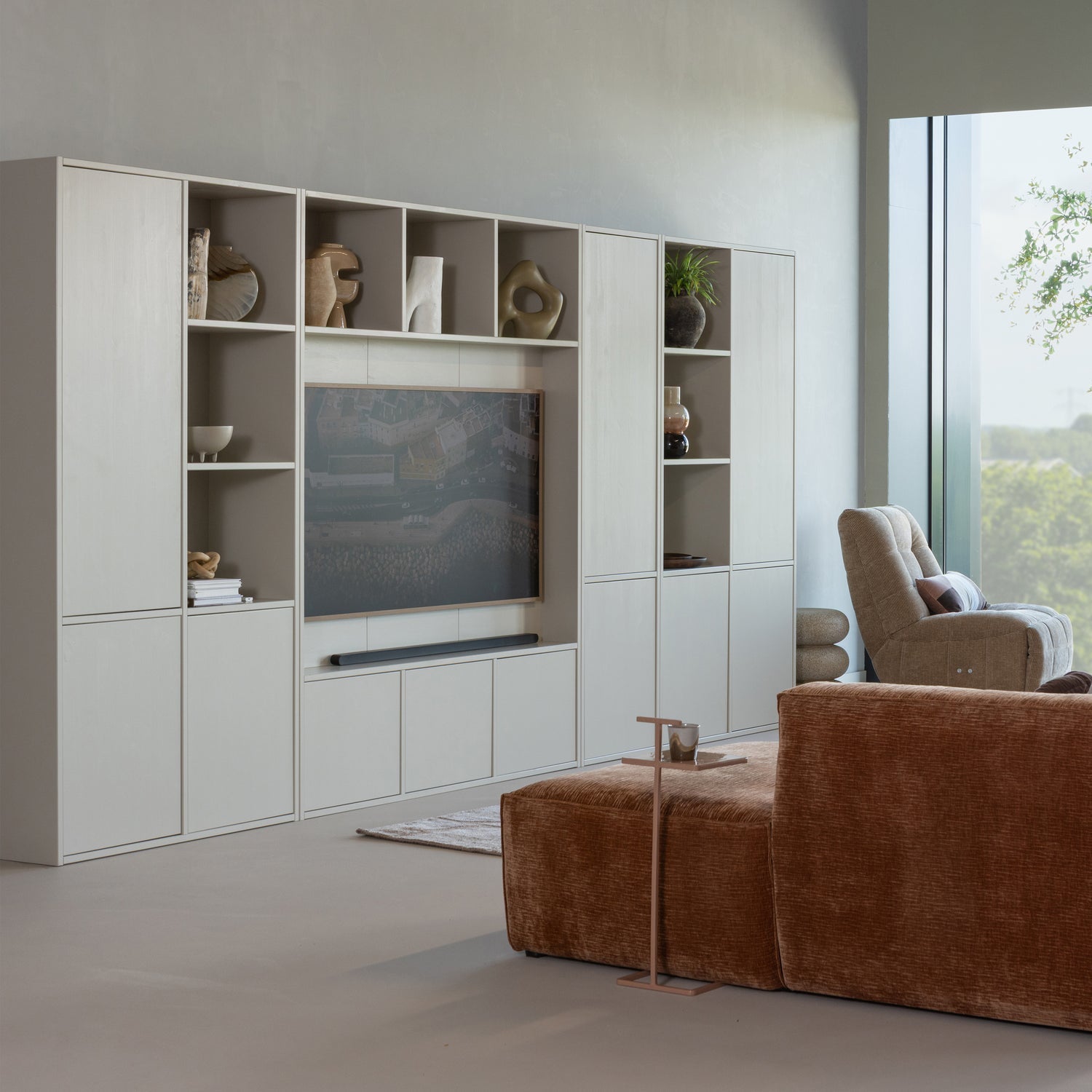 Woood Meggy Tv Opbergkast 160 Cm Grenen Dust [Fsc] - KwaliteitWonen.nl