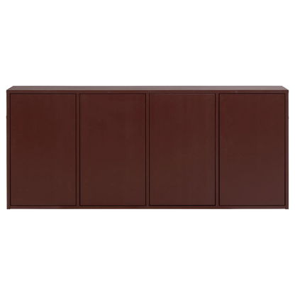 Woood Merel Dressoir Grenen Bordeauxrood [Fsc] - KwaliteitWonen.nl