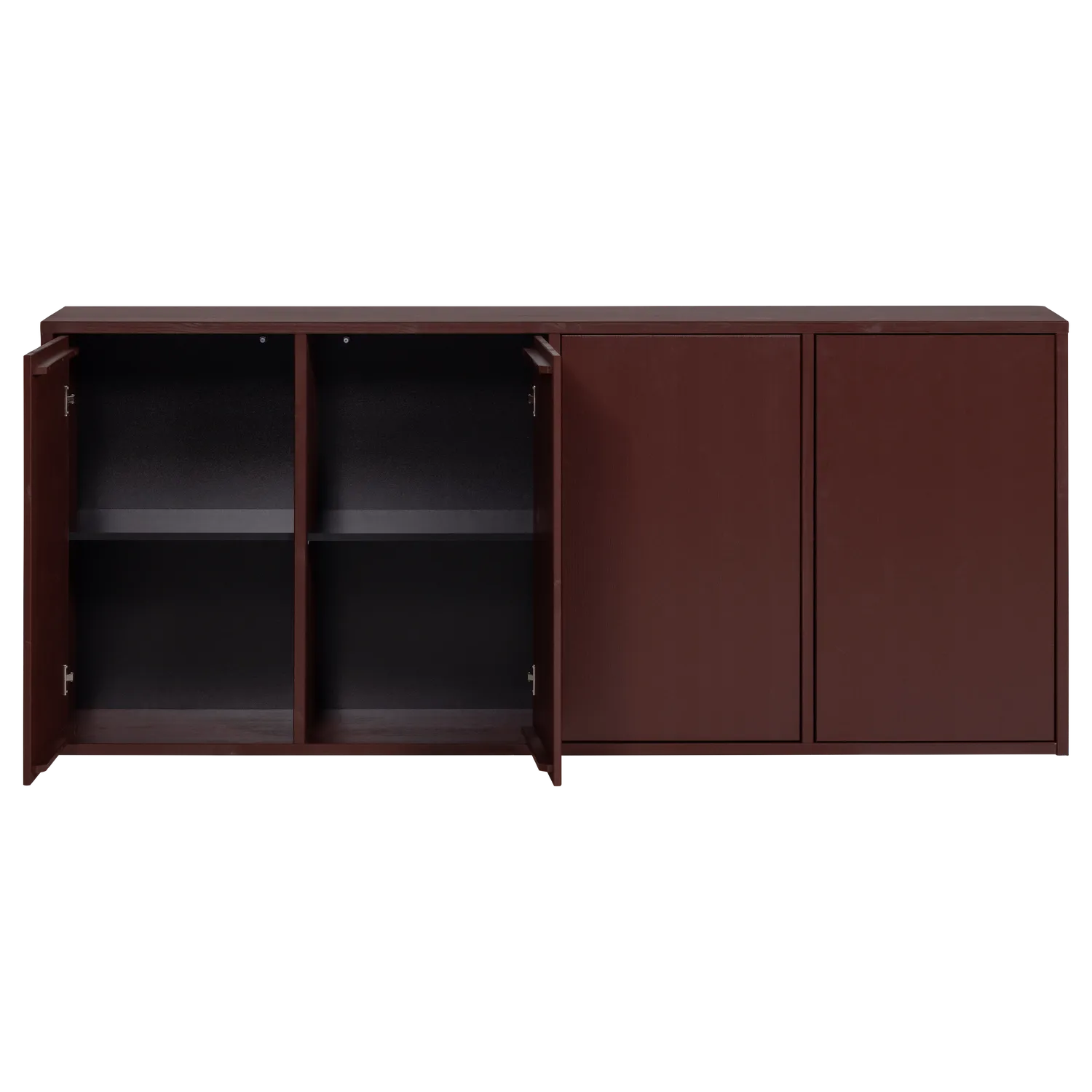 Woood Merel Dressoir Grenen Bordeauxrood [Fsc] - KwaliteitWonen.nl