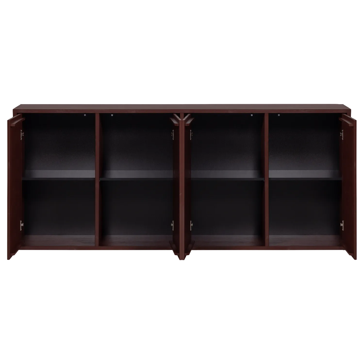 Woood Merel Dressoir Grenen Bordeauxrood [Fsc] - KwaliteitWonen.nl