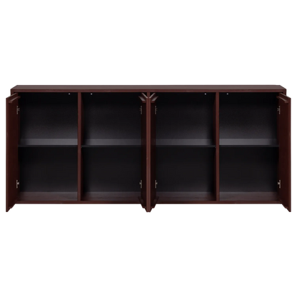 Woood Merel Dressoir Grenen Bordeauxrood [Fsc] - KwaliteitWonen.nl