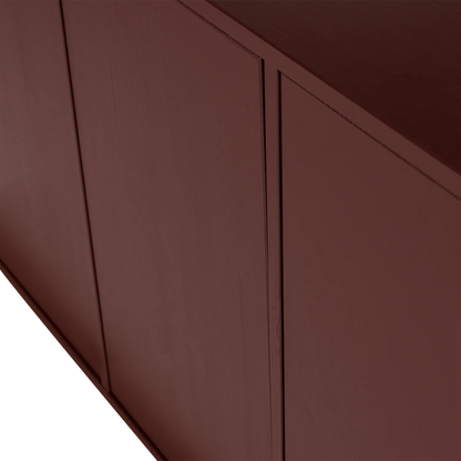 Woood Merel Dressoir Grenen Bordeauxrood [Fsc] - KwaliteitWonen.nl