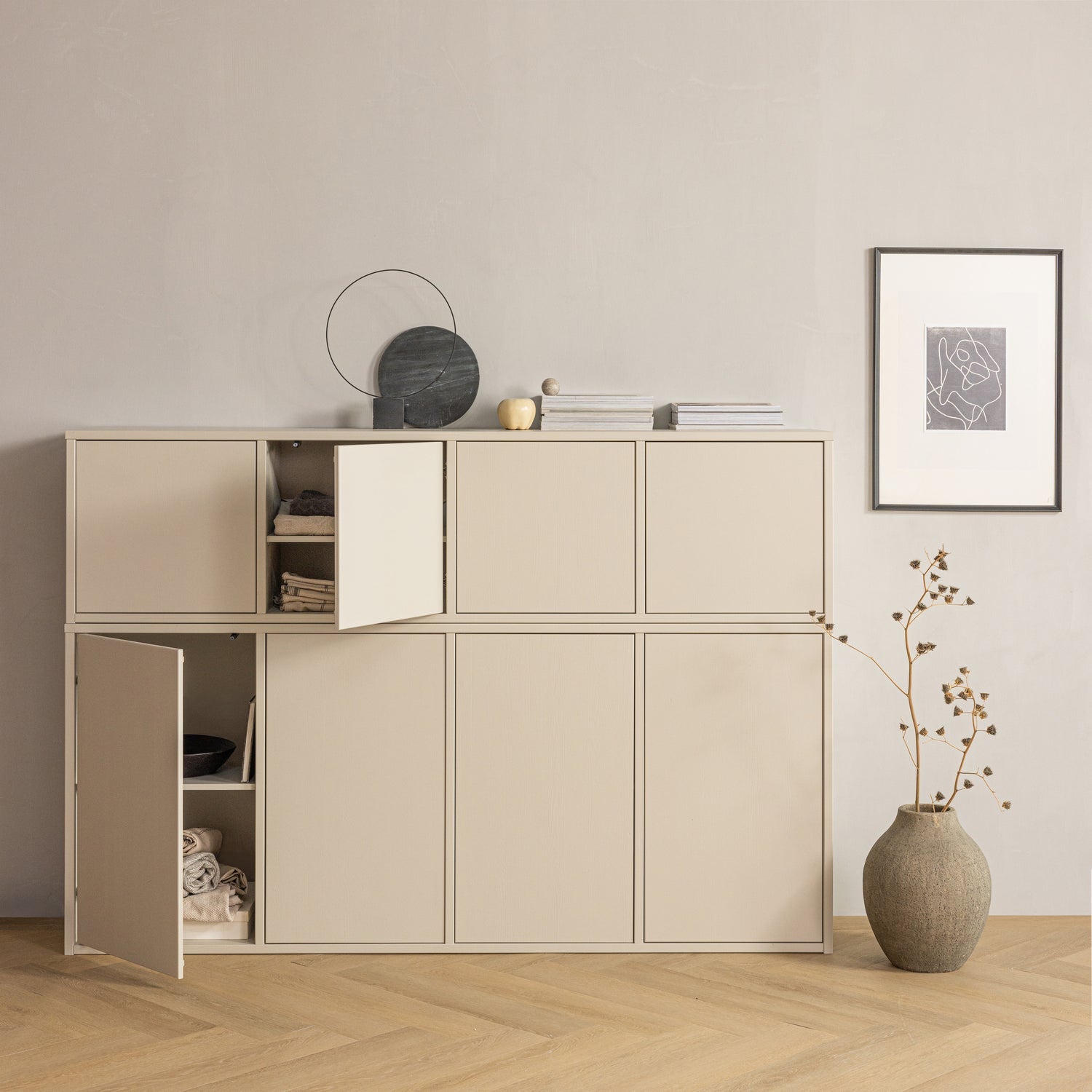 Woood Merel Dressoir Grenen Dust [Fsc] - KwaliteitWonen.nl