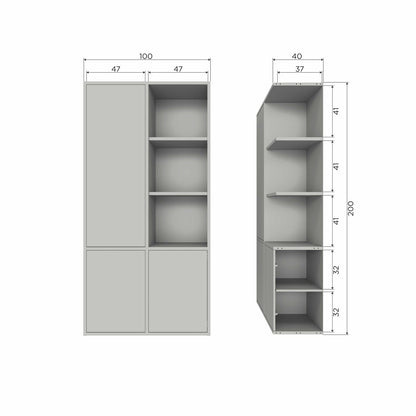 Woood Merel Opbergkast Grenen Dust [Fsc] - KwaliteitWonen.nl