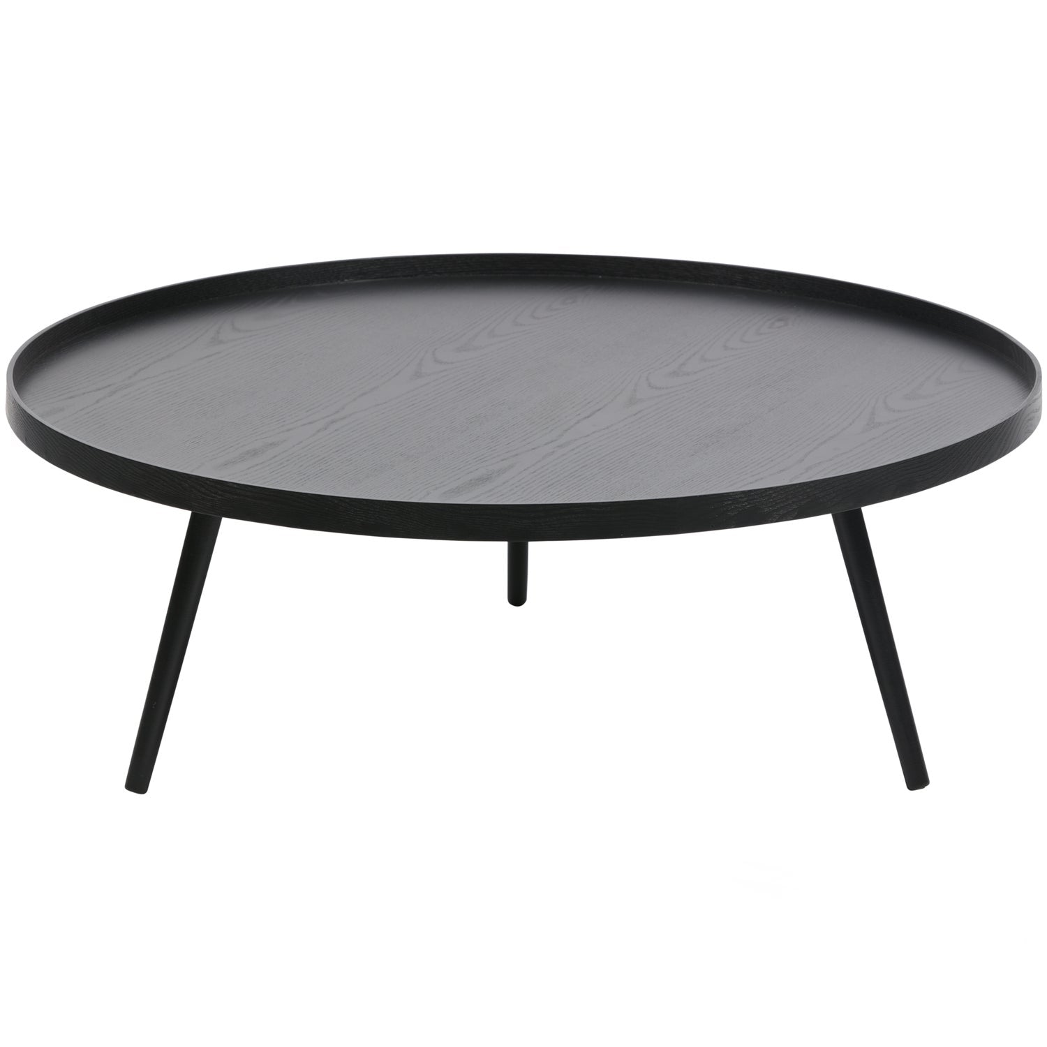 Woood Mesa Bijzettafel XXL Hout Zwart 36x100cm - KwaliteitWonen.nl