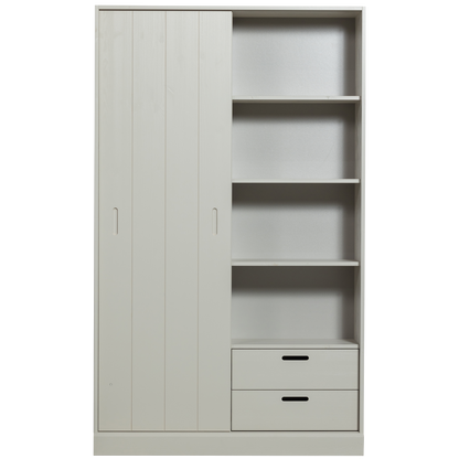 Woood Mila Schuifdeurkast Grenen Dust [Fsc]-Kwaliteitwonen.nl