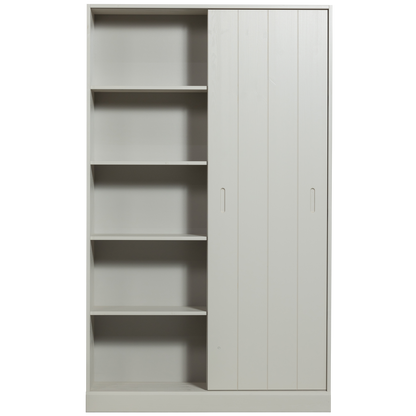 Woood Mila Schuifdeurkast Grenen Dust [Fsc]-Kwaliteitwonen.nl