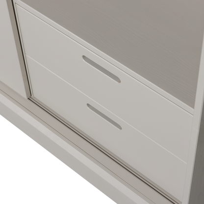 Woood Mila Schuifdeurkast Grenen Dust [Fsc]-Kwaliteitwonen.nl