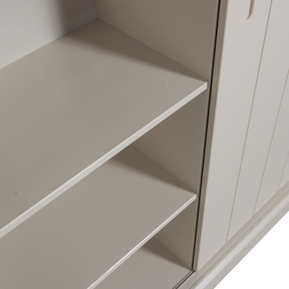 Woood Mila Schuifdeurkast Grenen Dust [Fsc]-Kwaliteitwonen.nl