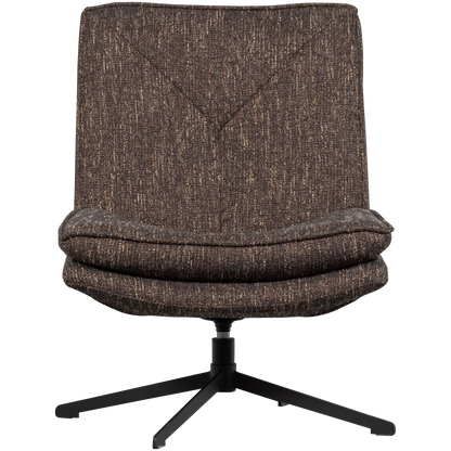 Woood Milaro Draaifauteuil Bruin Melange - KwaliteitWonen.nl