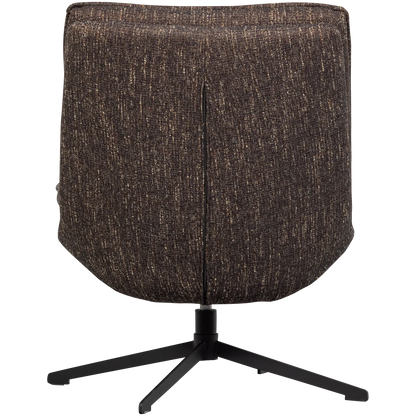 Woood Milaro Draaifauteuil Bruin Melange - KwaliteitWonen.nl