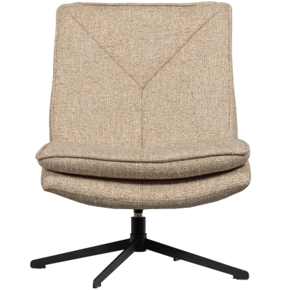Woood Milaro Draaifauteuil Naturel Melange - KwaliteitWonen.nl