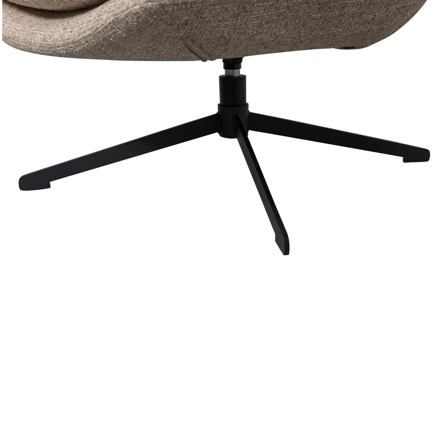 Woood Milaro Draaifauteuil Naturel Melange - KwaliteitWonen.nl