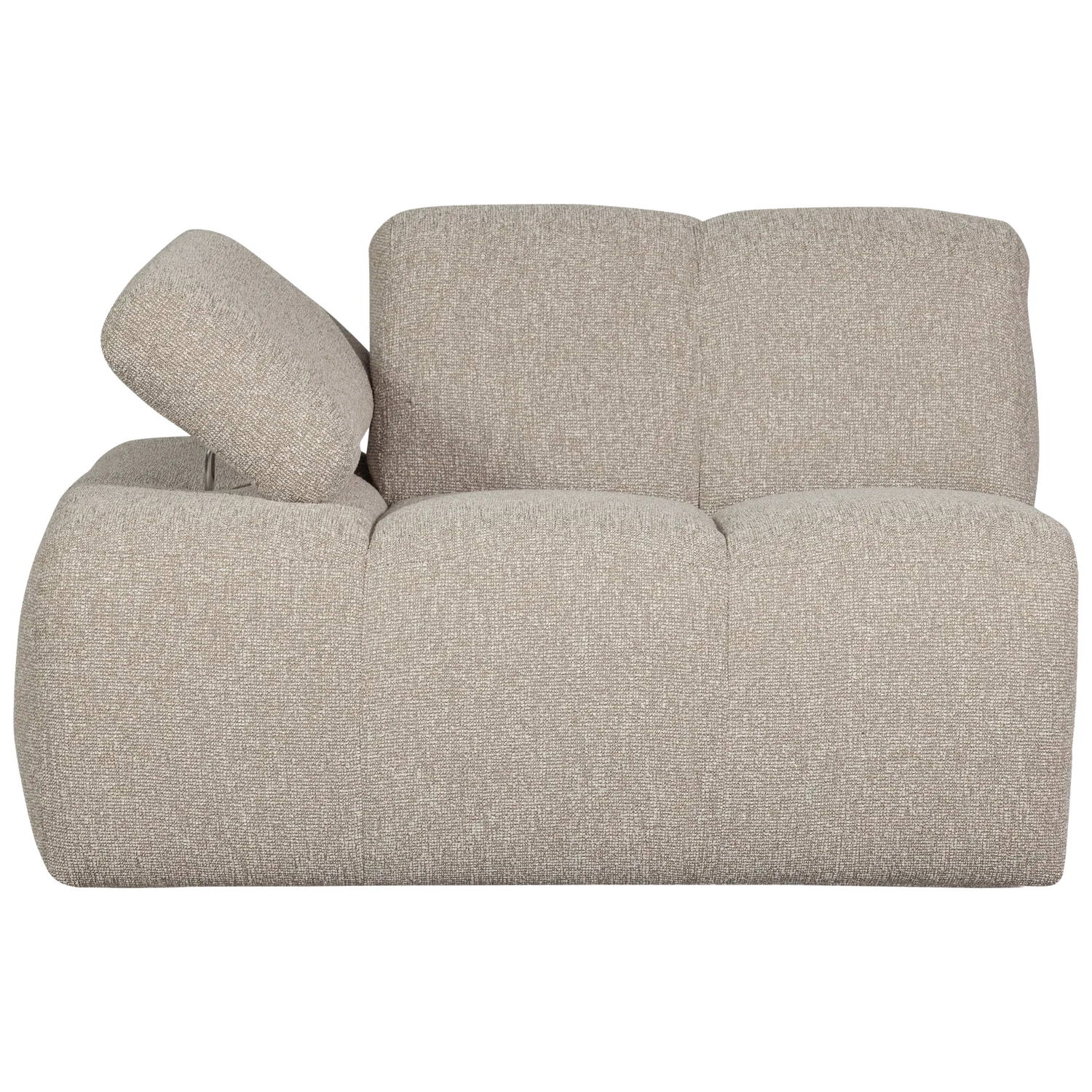Woood Mojo 1 Zits Element Arm Links Boucle Beige Melange - KwaliteitWonen.nl