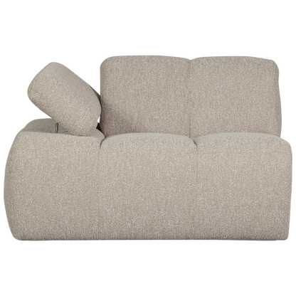 Woood Mojo 1 Zits Element Arm Links Boucle Beige Melange - KwaliteitWonen.nl