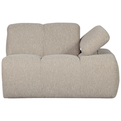 Woood Mojo 1 Zits Element Arm Rechts Boucle Beige Melange - KwaliteitWonen.nl