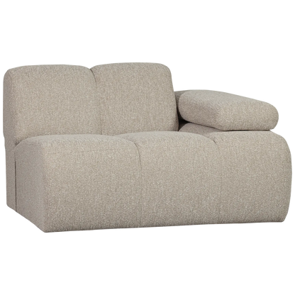 Woood Mojo 1 Zits Element Arm Rechts Boucle Beige Melange - KwaliteitWonen.nl
