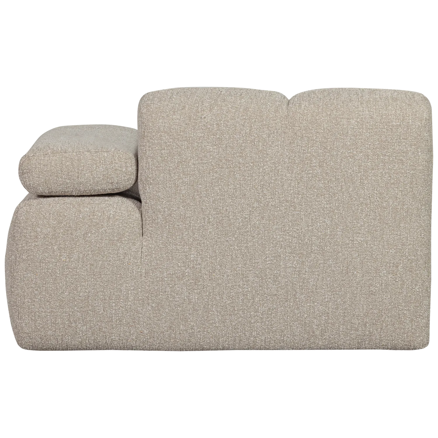 Woood Mojo 1 Zits Element Arm Rechts Boucle Beige Melange - KwaliteitWonen.nl