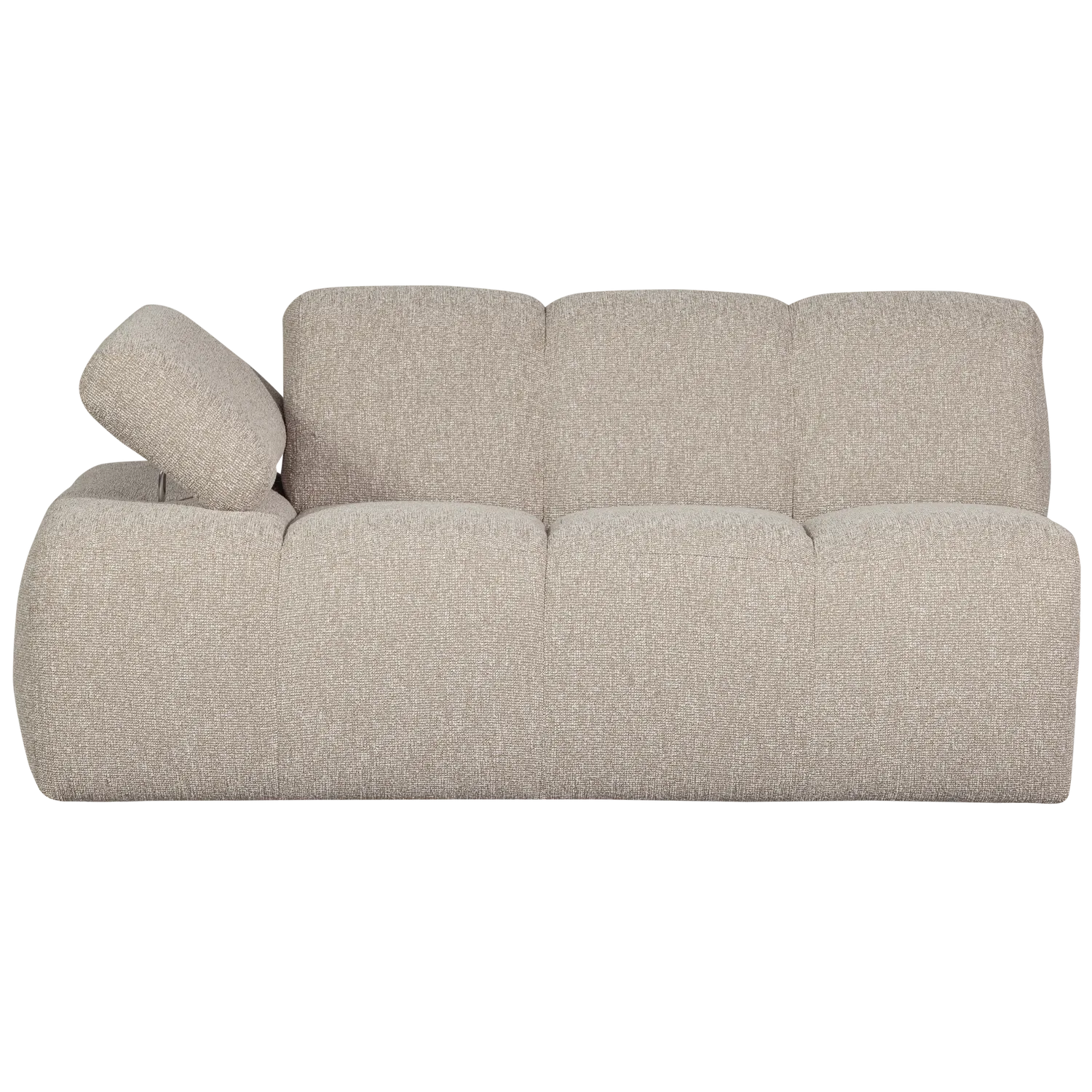 Woood Mojo 1,5 Zits Element Arm Links Boucle Beige Melange - KwaliteitWonen.nl