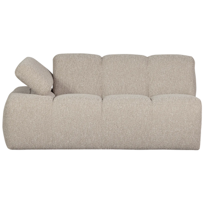 Woood Mojo 1,5 Zits Element Arm Links Boucle Beige Melange - KwaliteitWonen.nl