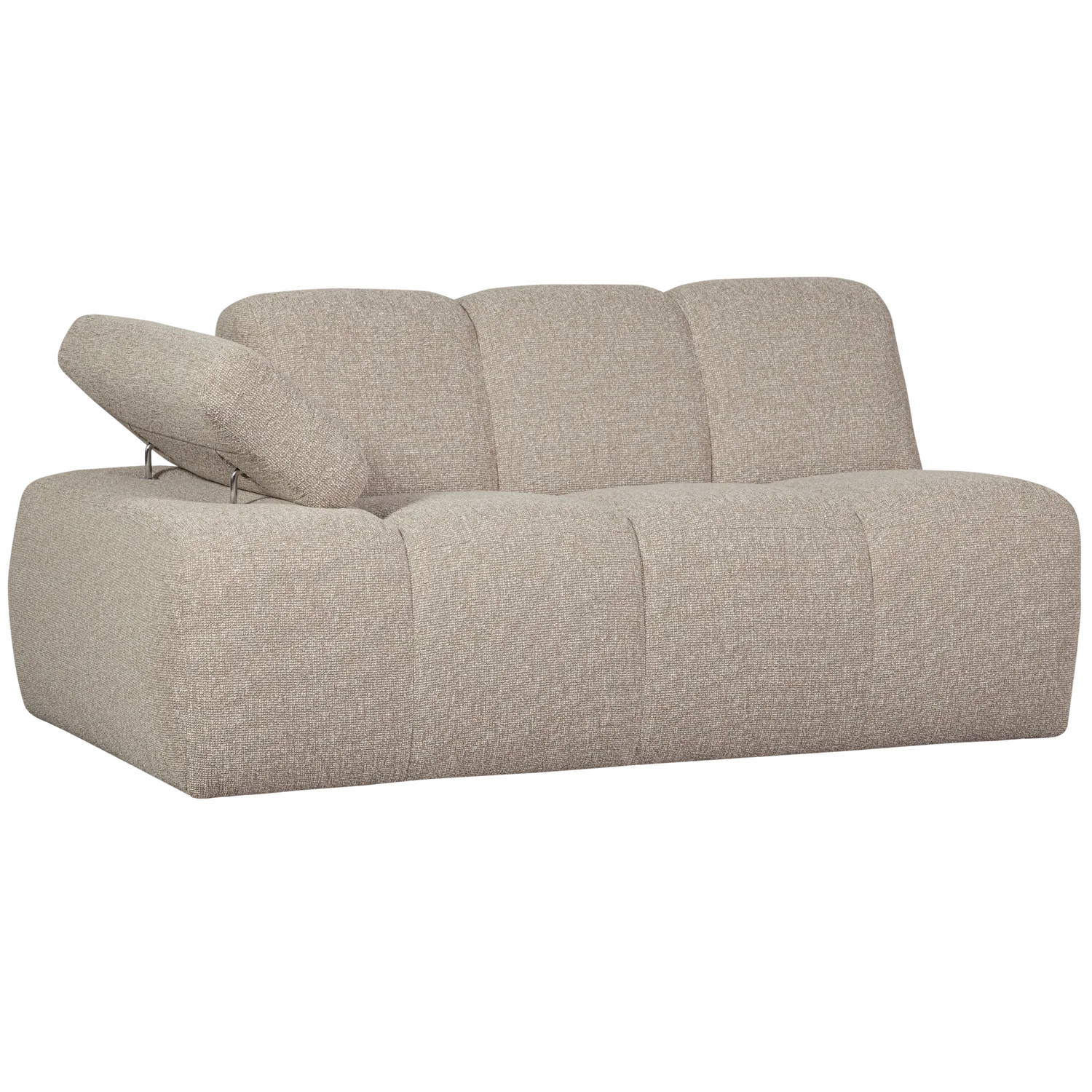 Woood Mojo 1,5 Zits Element Arm Links Boucle Beige Melange - KwaliteitWonen.nl