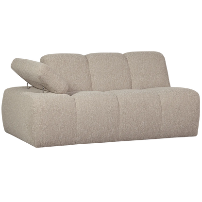 Woood Mojo 1,5 Zits Element Arm Links Boucle Beige Melange - KwaliteitWonen.nl