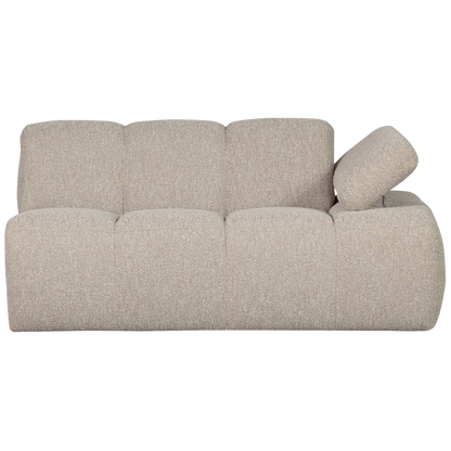 Woood Mojo 1,5 Zits Element Arm Rechts Boucle Beige Melange - KwaliteitWonen.nl