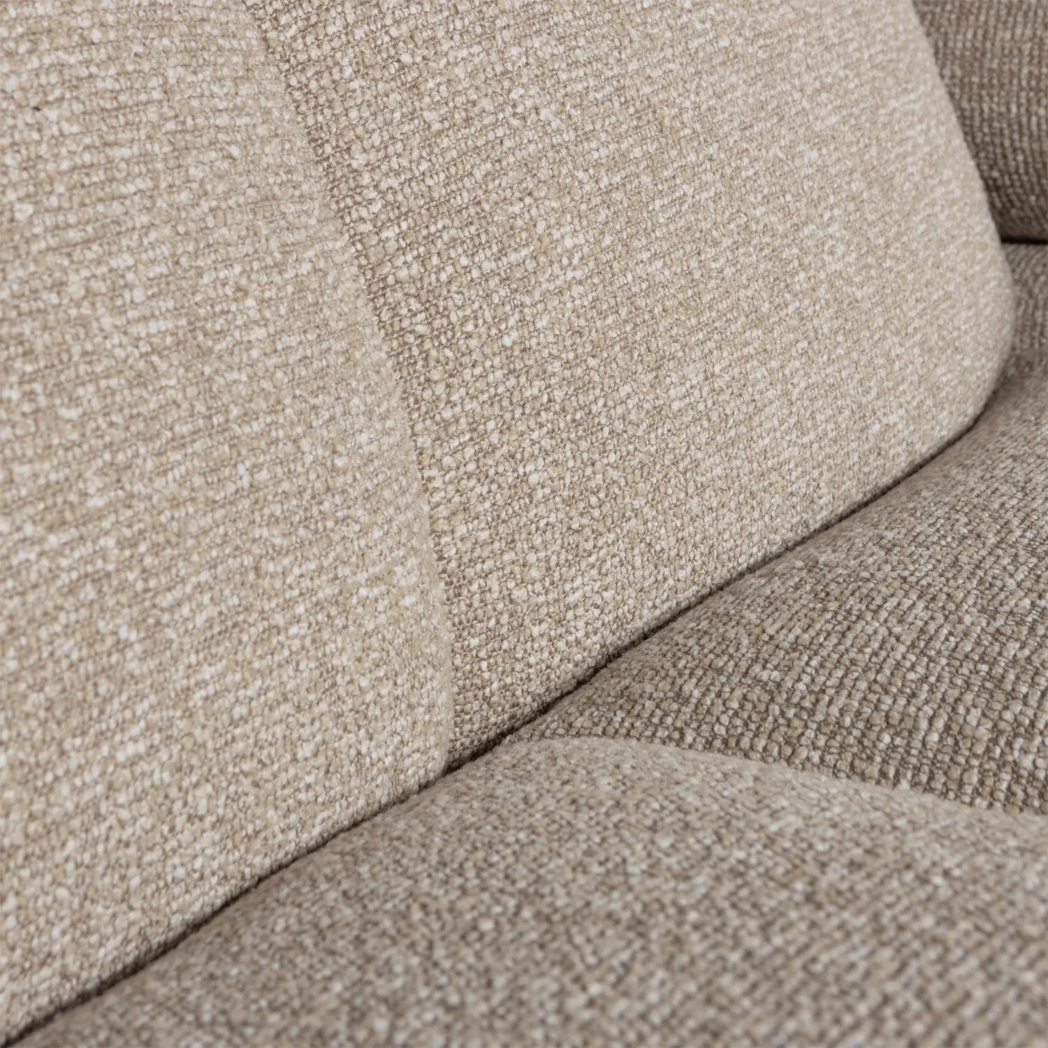 Woood Mojo 1,5 Zits Element Arm Rechts Boucle Beige Melange - KwaliteitWonen.nl