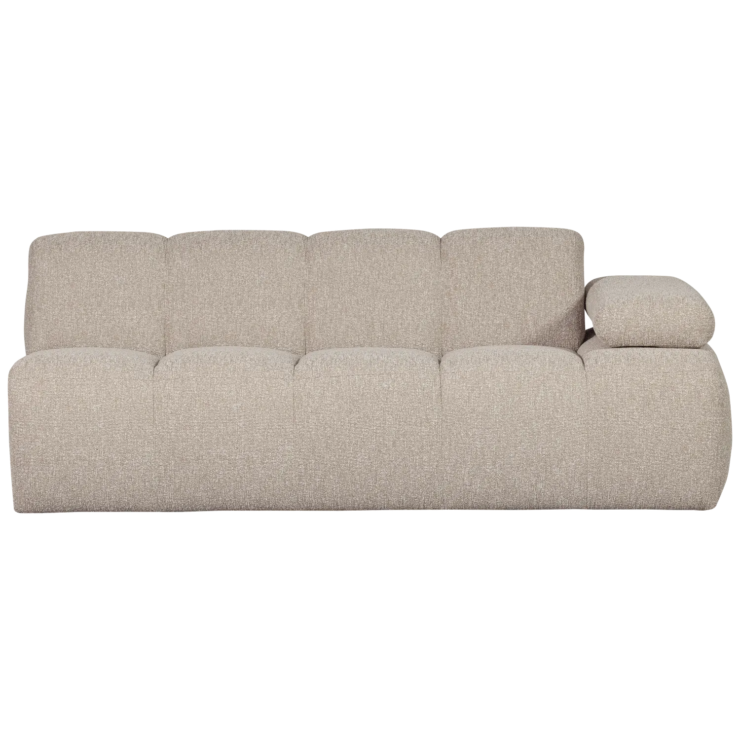 Woood Mojo 2 Zits Element Arm Rechts Boucle Beige Melange - KwaliteitWonen.nl