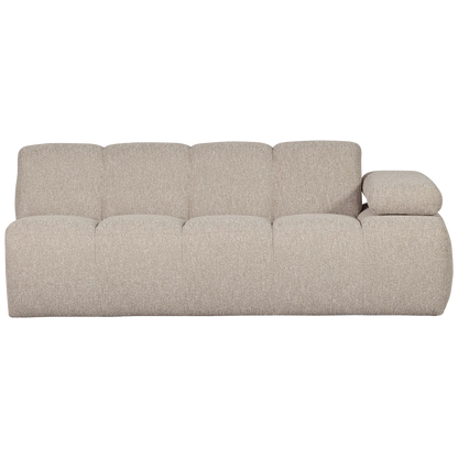 Woood Mojo 2 Zits Element Arm Rechts Boucle Beige Melange - KwaliteitWonen.nl