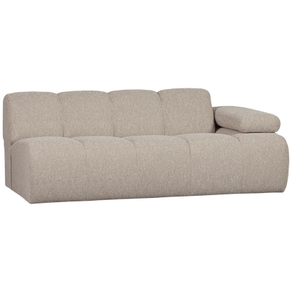 Woood Mojo 2 Zits Element Arm Rechts Boucle Beige Melange - KwaliteitWonen.nl