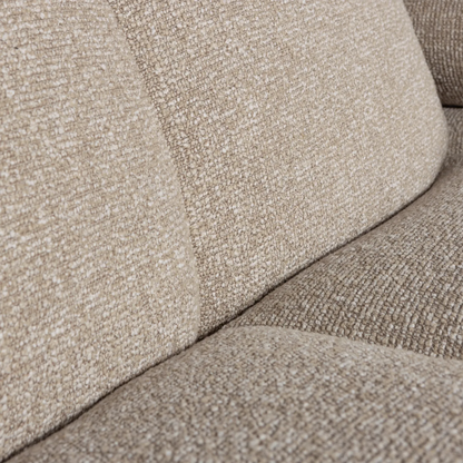 Woood Mojo Chaise Longue Bank Links Boucle Beige Melange - KwaliteitWonen.nl