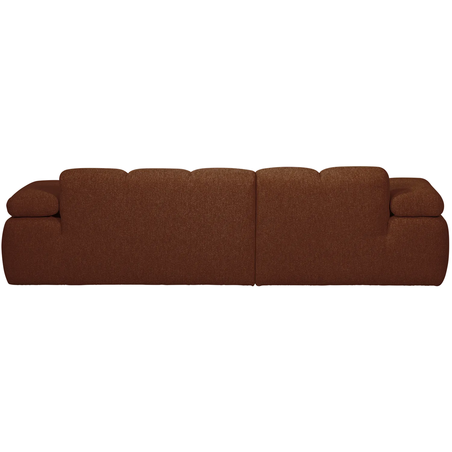 Woood Mojo Chaise Longue Bank Links Boucle Roestbruin Melange - KwaliteitWonen.nl