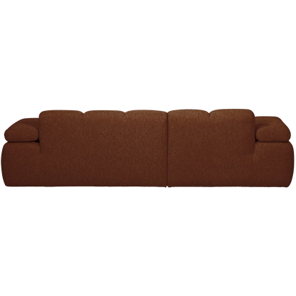 Woood Mojo Chaise Longue Bank Links Boucle Roestbruin Melange - KwaliteitWonen.nl
