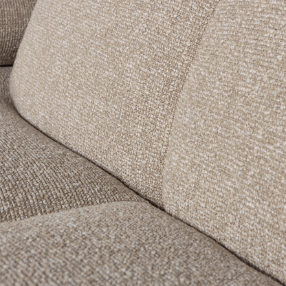 Woood Mojo Chaise Longue Bank Rechts Boucle Beige Melange - KwaliteitWonen.nl