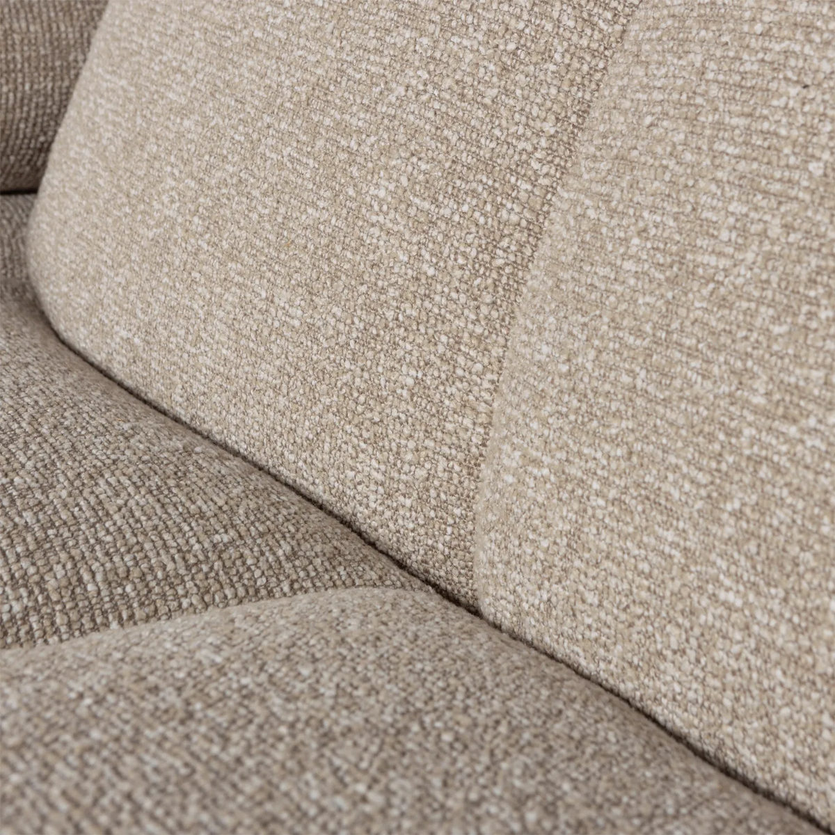 Woood Mojo Chaise Longue Bank Rechts Boucle Beige Melange - KwaliteitWonen.nl