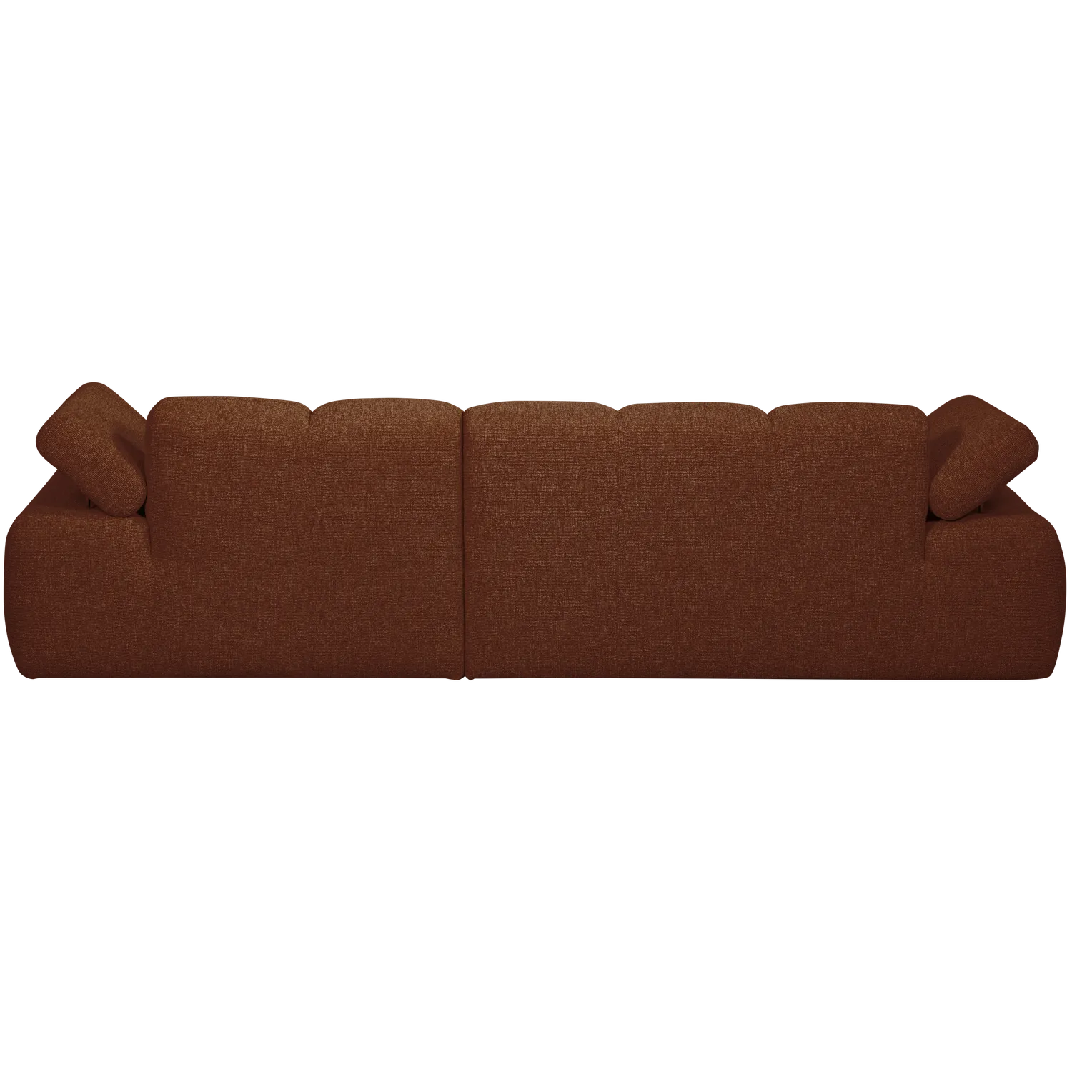 Woood Mojo Chaise Longue Bank Rechts Boucle Roestbruin Melange - KwaliteitWonen.nl