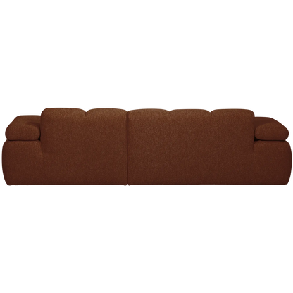 Woood Mojo Chaise Longue Bank Rechts Boucle Roestbruin Melange - KwaliteitWonen.nl