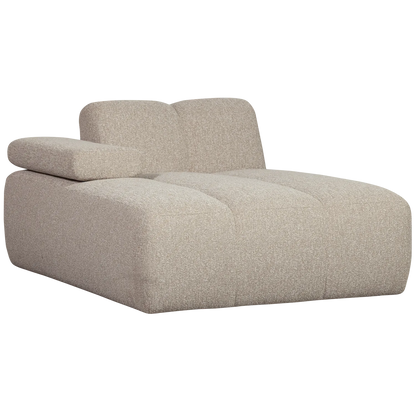Woood Mojo Chaise Longue Element Links Boucle Beige Melange - KwaliteitWonen.nl