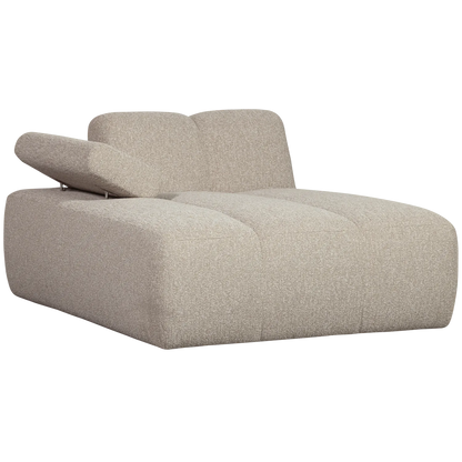 Woood Mojo Chaise Longue Element Links Boucle Beige Melange - KwaliteitWonen.nl