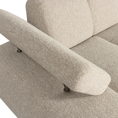 Woood Mojo Chaise Longue Element Links Boucle Beige Melange - KwaliteitWonen.nl