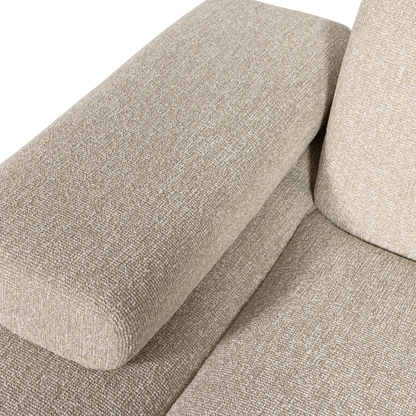 Woood Mojo Chaise Longue Element Links Boucle Beige Melange - KwaliteitWonen.nl