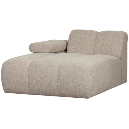 Woood Mojo Chaise Longue Element Links Boucle Beige Melange - KwaliteitWonen.nl